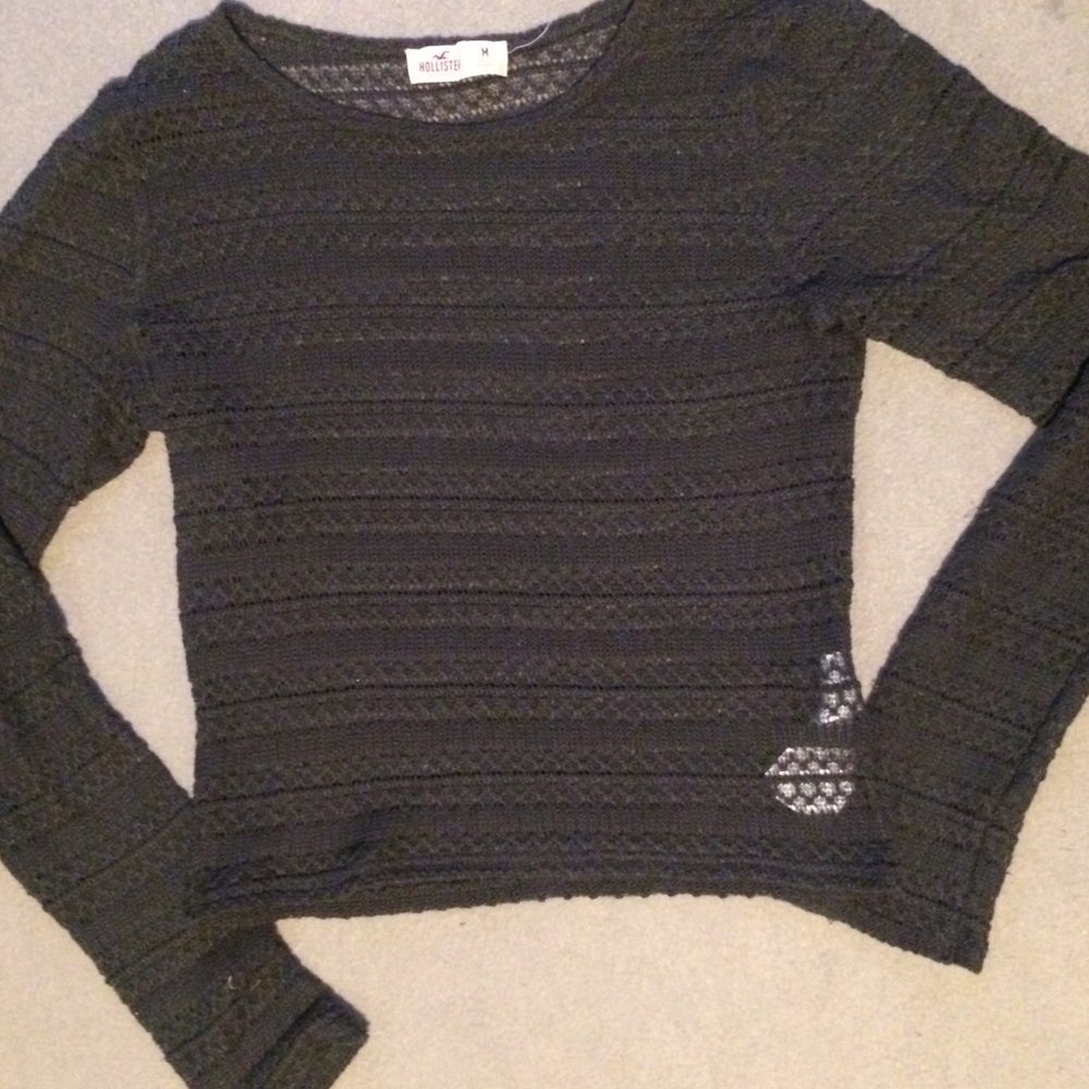 Hollister mesh long sleeve top